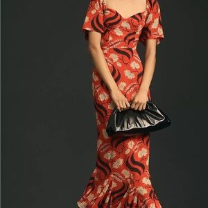 RHODE sweetheart midi dress